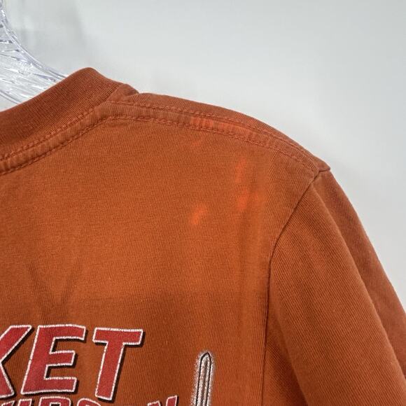 Harley-Davidson T-Shirt Mens Small Orange Ride Rocket Huntsville AL 2012 - Picture 6 of 12